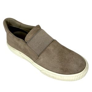 Vince Gray Kirkland Slip On Suede Gum Sole Casual Shoes Size 7M